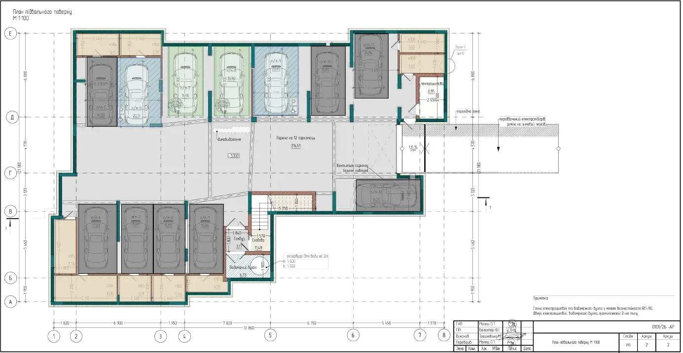 План підвального поверху RIVEN’ RESIDENCE